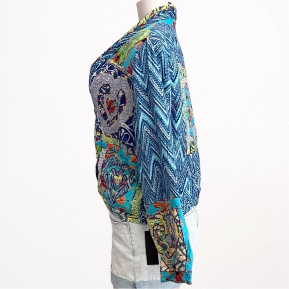 Vintage Y2K 90s Sandy Starkman Cottagecore Quilt Patchwork Jacket Blazer SZ M - Picture 9 of 14